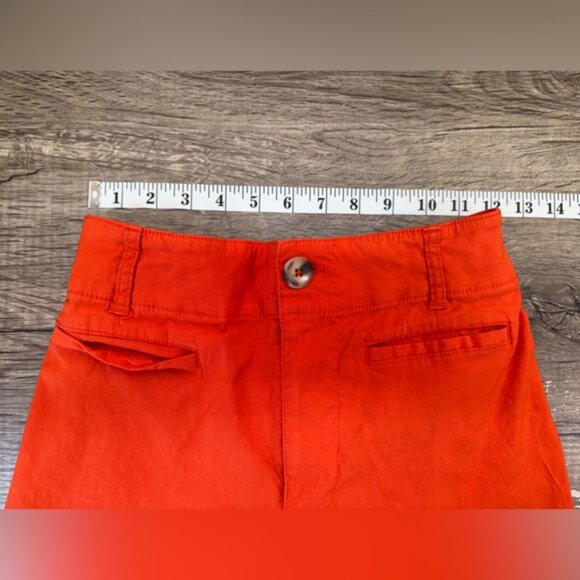 Anthropologie Maeve orange THE COLETTE pants size 25 - Picture 4 of 6